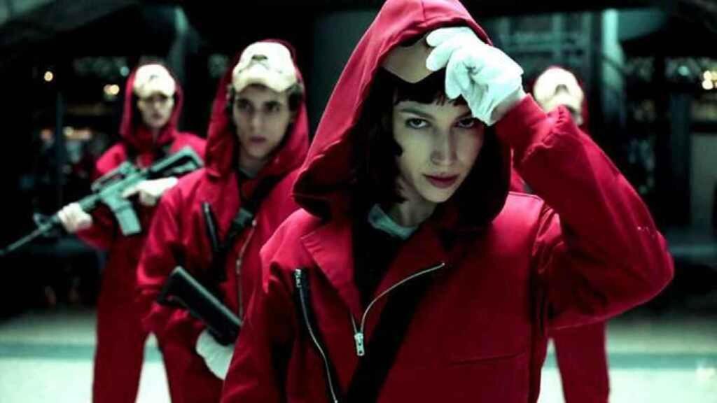 Un fotograma de La casa de papel.