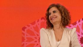 La vicesecretaria general del PSOE y ministra de Hacienda y Función Pública, María Jesús Montero,, este viernes en Huelva.