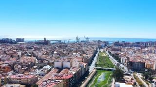 Vistas de Málaga desde una de las torres de Martiricos.