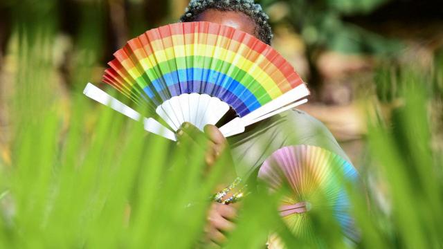 Quin Karala, de 29 años, miembro de la comunidad de lesbianas, gays, bisexuales, transexuales, intersexuales y queer (LGBTQ) y madre soltera de un hijo.
