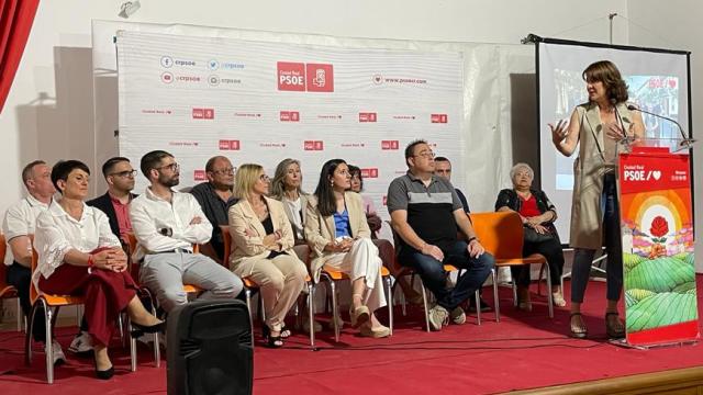Blanca Fernández, este domingo en la localidad ciudadrealeña de Santa Cruz de Mudela