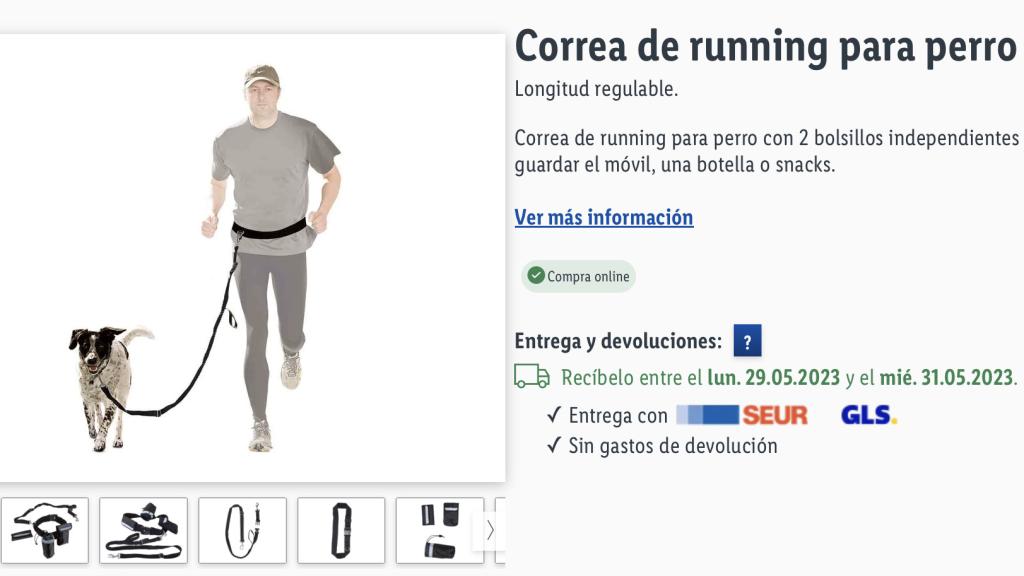 Correa para perro.