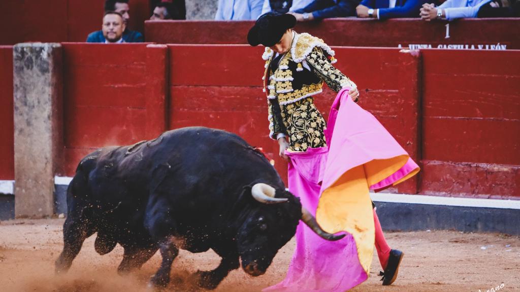 Roca Rey, en un lance al segundo de la tarde en Salamanca