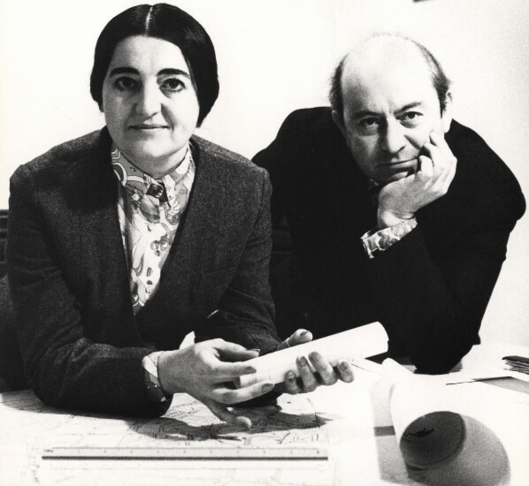 Alison y Peter Smithson fotografiados por Godfrey Argent © National Portrait Gallery, Londres
