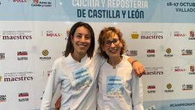 Sara Cámara Fernández y Begoña Río Gómez, ganadoras del campeonato de Cocina y Repostería de Castilla y León
