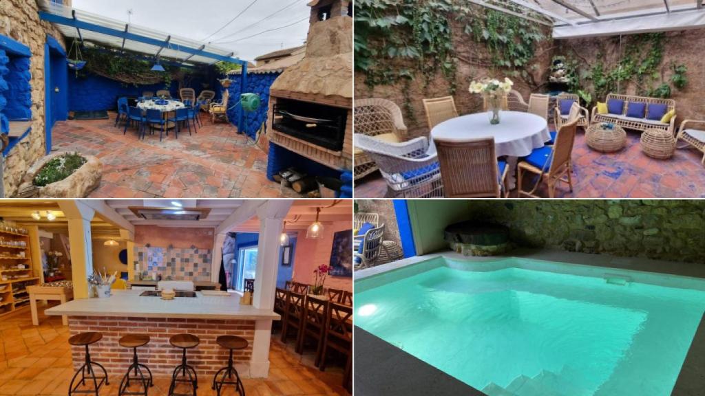 Diferentes espacios de la 'casa azul' de Lucía Bosé.