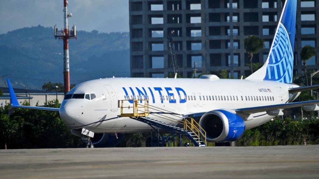 Un Boeing 737 Max de United Airlines. Imagen de archivo.