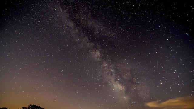Imagen de archivo del cielo estrellado en Galicia.