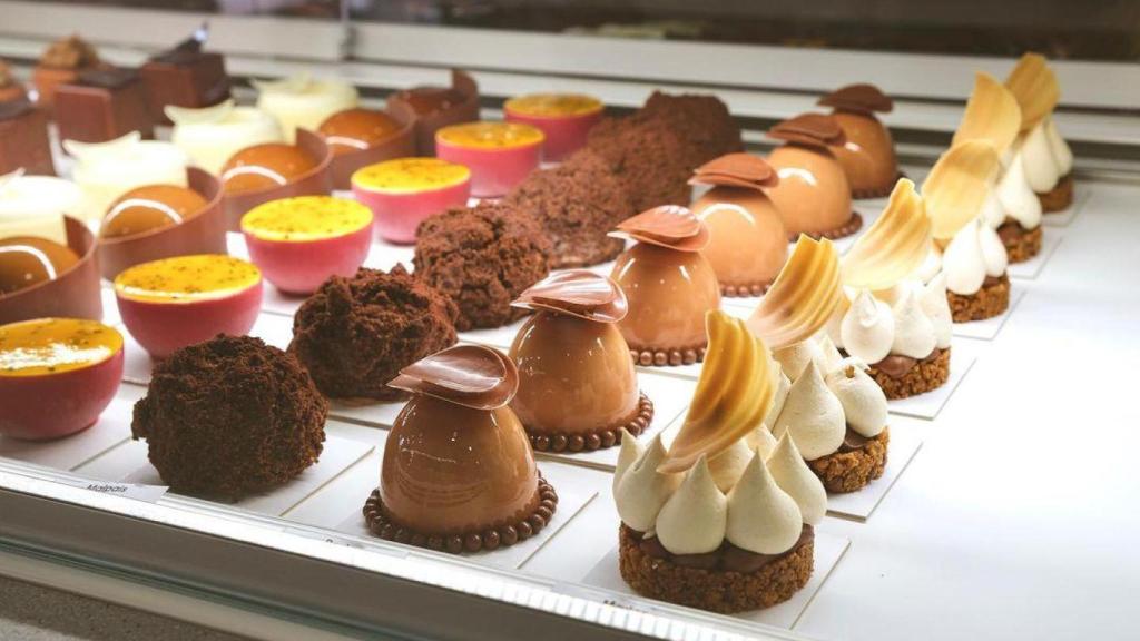 Los dulces de la pastelería.