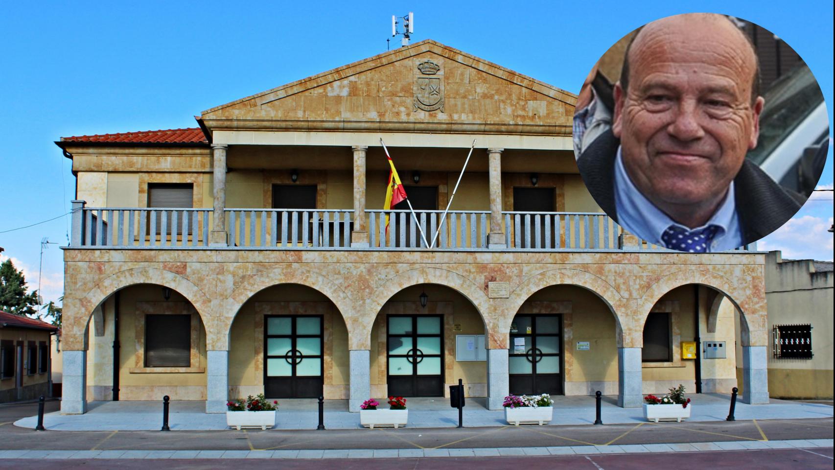 El alcalde de Valdelosa, Manuel Prada, y el Ayuntamiento