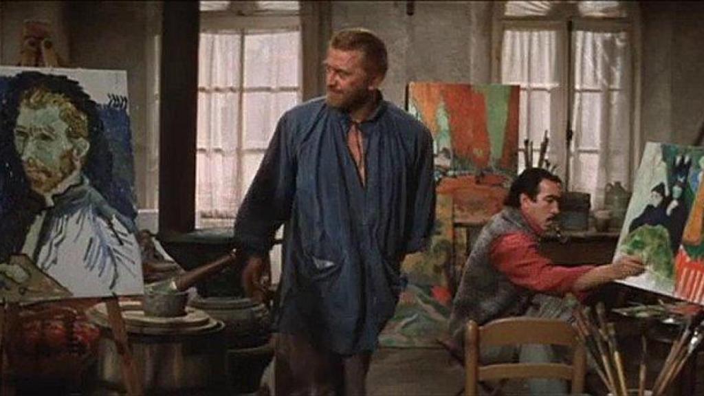 Kirk Douglas y Anthony Quinn en 'El loco del pelo rojo'
