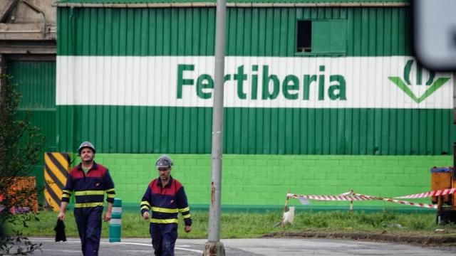 Trabajadores de Fertiberia.