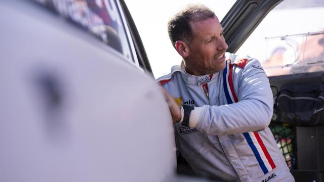 Mathieu Baumel, durante el último Rally Dakar