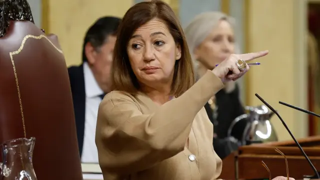 Francina Armengol, presidenta del Congreso de los Diputados, en su puesto.