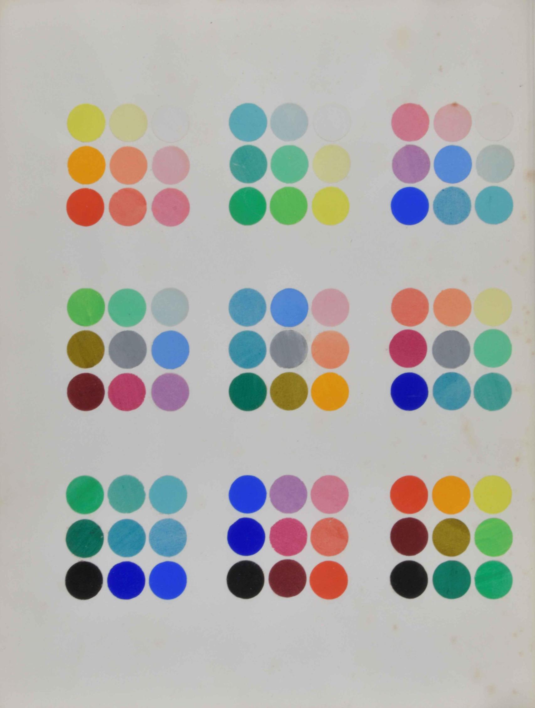 William Benson: ' Coloured plate representing sections…”, en Principles of the Science of Colour… ' Londres, 1868. Colección Paul Smith. Foto: Paul Smith