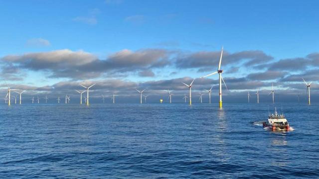 Nordseecluster, parque eólico marino de RWE en Alemania