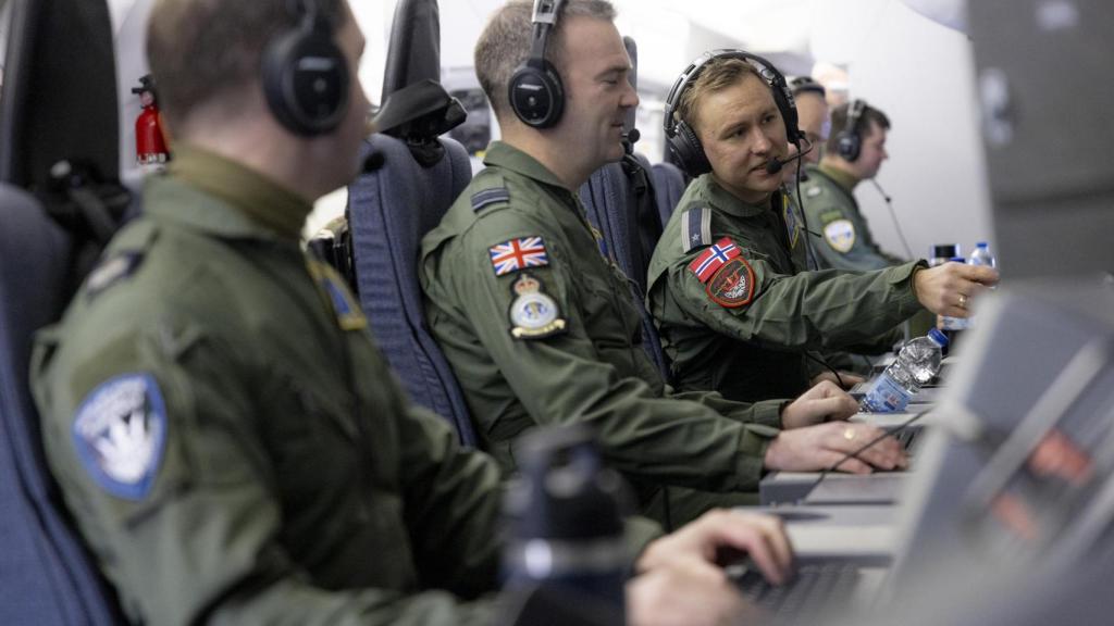 'Training' del avión Poseidon P8 de la RAF.