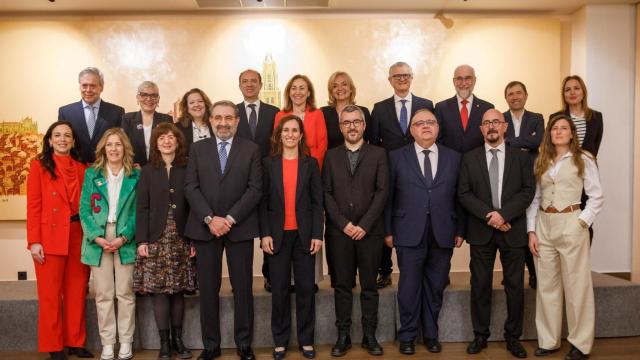 Foto de familia durante el Consejo Interterritorial celebrado el 4 de abril en Toledo.