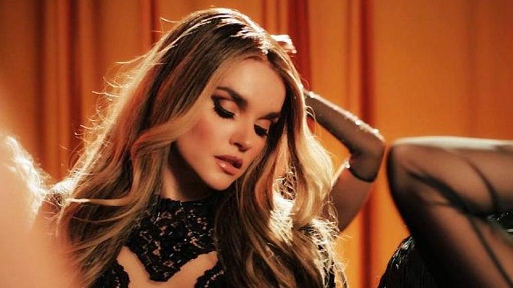 Melody, durante la grabación del videoclip de 'Esa Diva'.