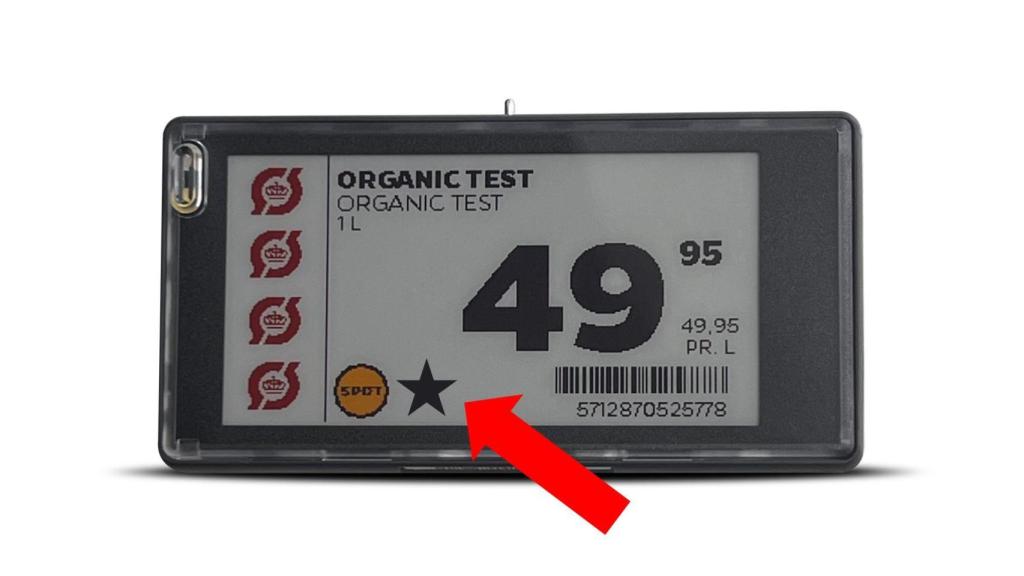 Estrella negra en las etiquetas de los productos europeos en los supermercados de la cadena danesa Salling.