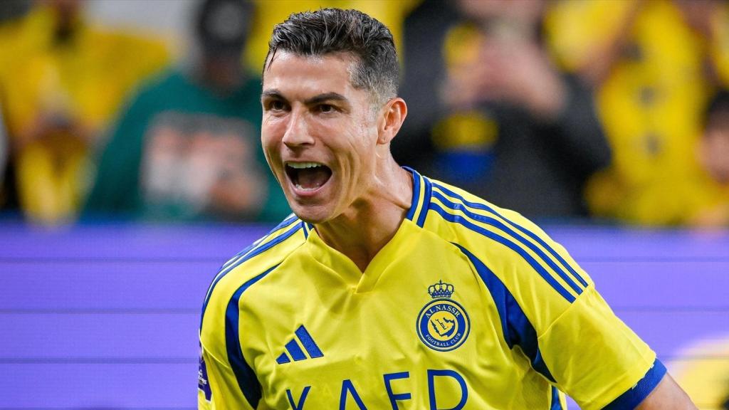 Cristiano Ronaldo el 10 Marzo 2025 en un partido con Al-Nassr. Foto: Saudi Press Agency / dpa