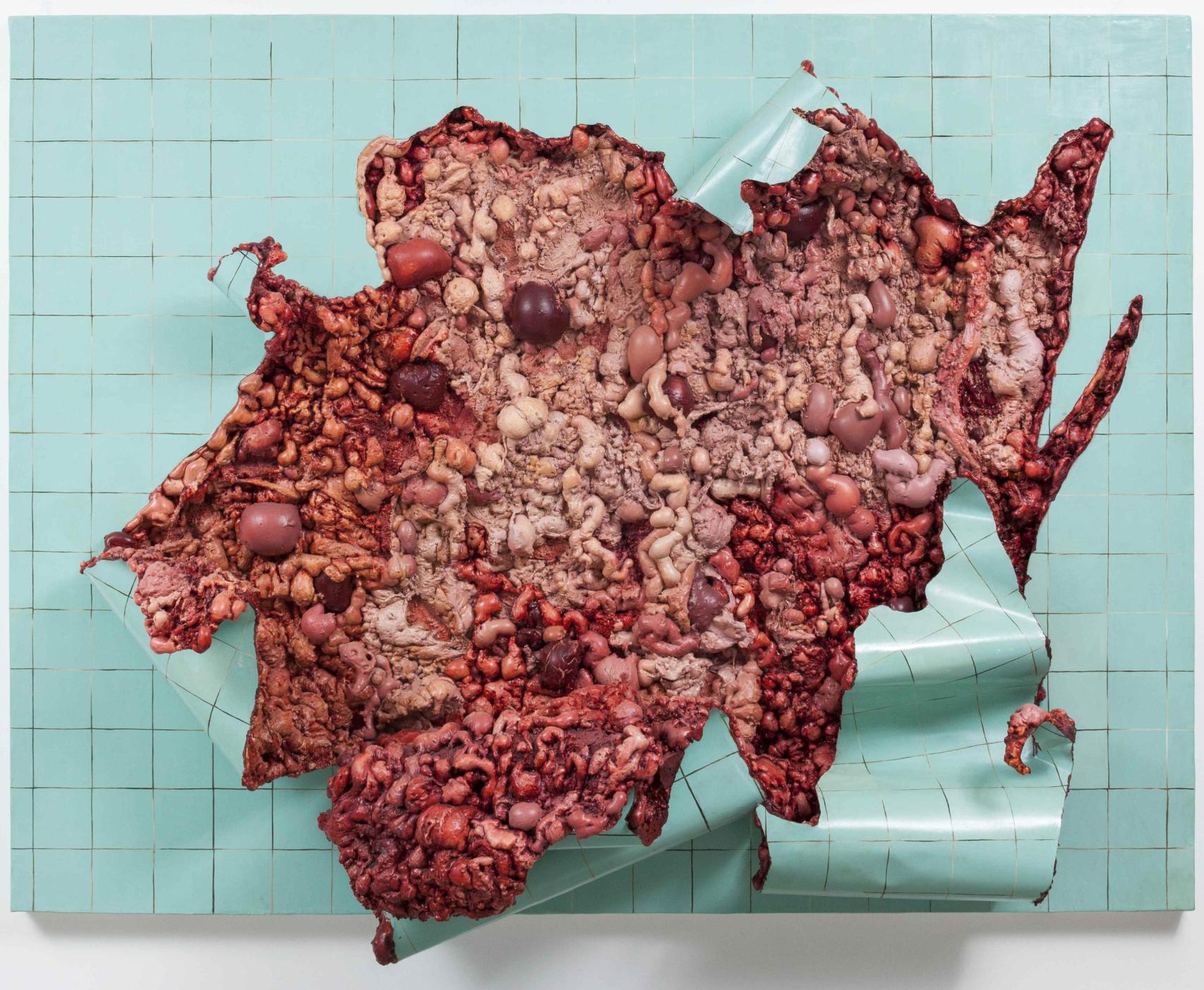 Adriana Varejão : 'Azulejos en carne viva', 2000'. Foto: Eduardo Ortega