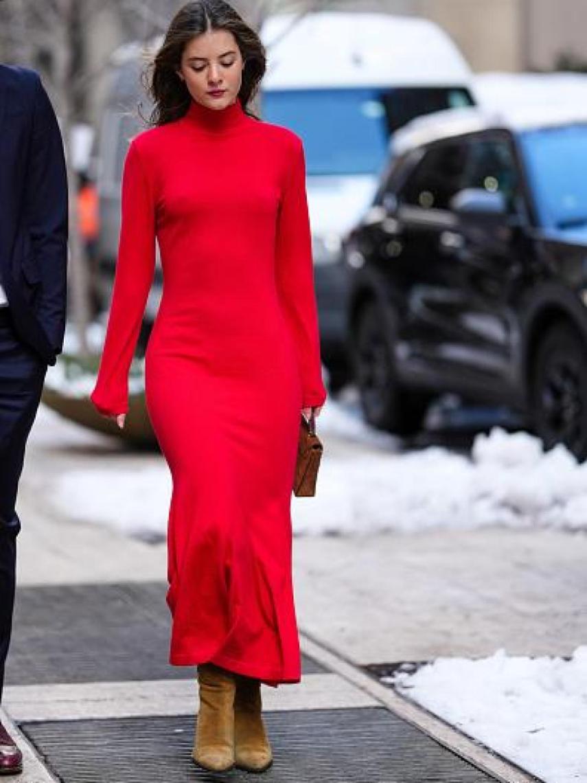 Olimpia Báez, en la Semana de la Moda de Nueva York, en febrero de 2025.