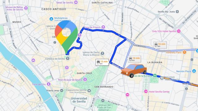 Ruta en Google Maps