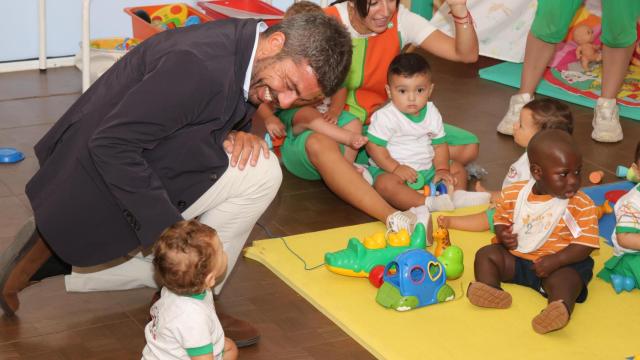 El presidente Carlos Mazón en el inicio de este curso en Sant Vicent del Raspeig.