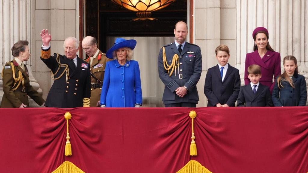 La Familia Real británica en un acto celebrado este lunes, 5 de mayo.