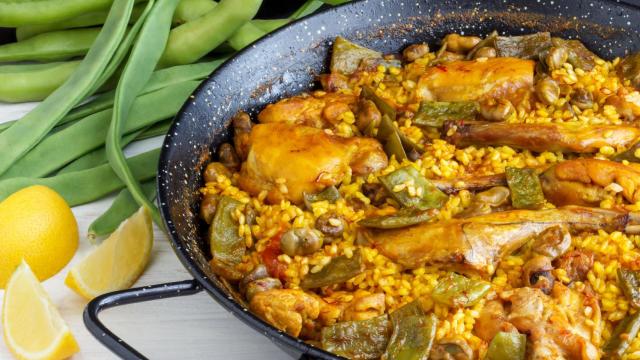 Una paella valenciana