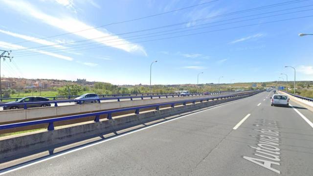 Imagen del puente de la A-42 que salva el río Tajo en Toledo. Foto: Google