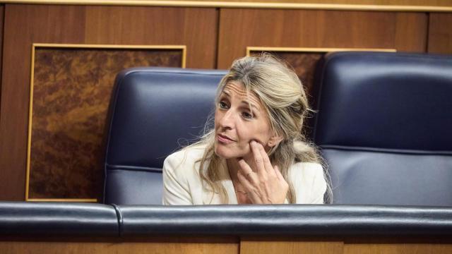 Yolanda Díaz, el martes en el Congreso de los Diputados.