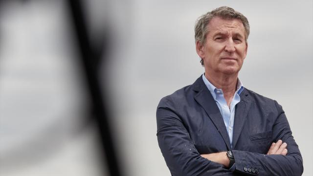 Núñez Feijóo, este martes, en La Rioja.