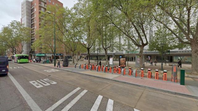 Zona donde se ha producido la agresión a plena luz del día en Valladolid