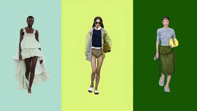 Estas tonalidades de verde triunfan tanto en las pasarelas como en el 'street style'.